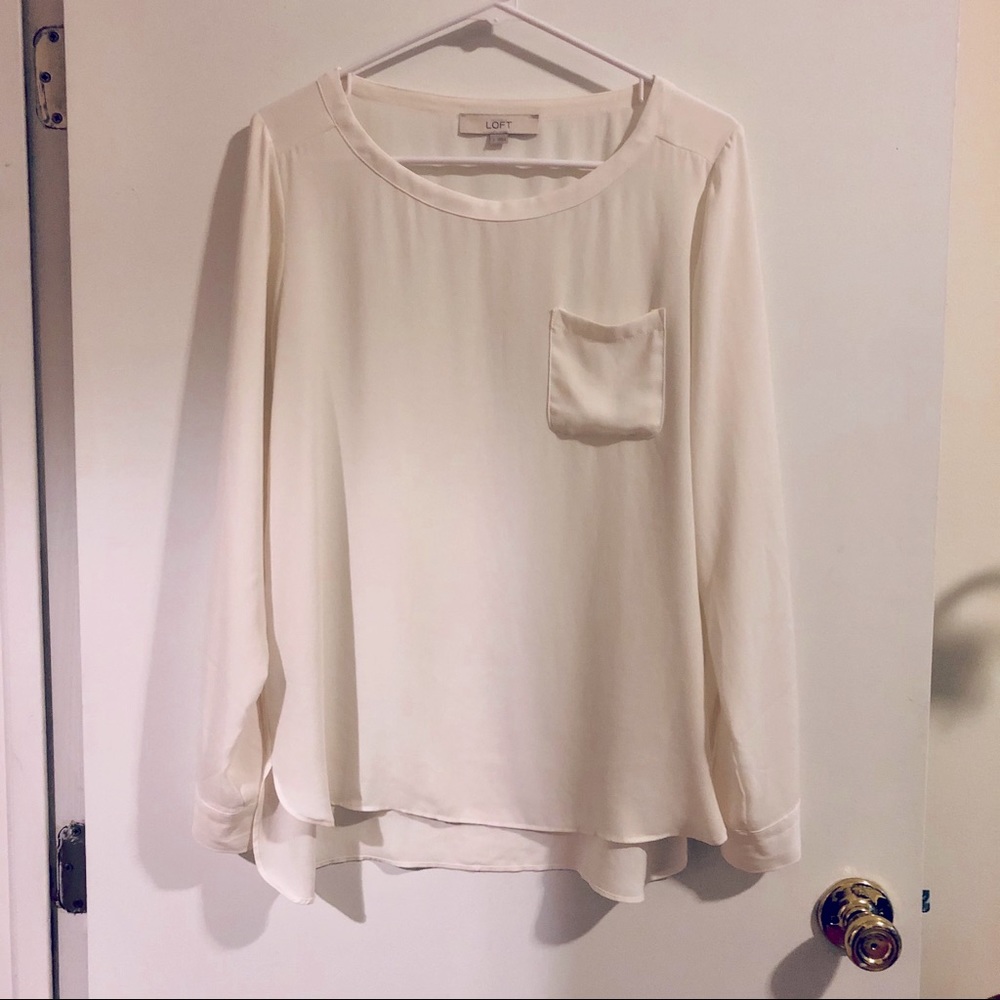Light Cream/White Blouse from Loft